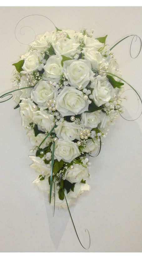 Ivory Rose & Gypsophila Bridal Bouquet